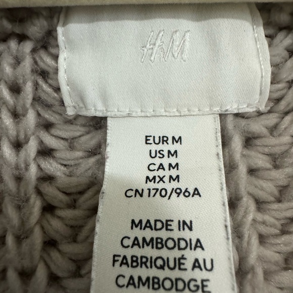 H&M Taupe grey Knit Cardigan - Picture 4 of 6